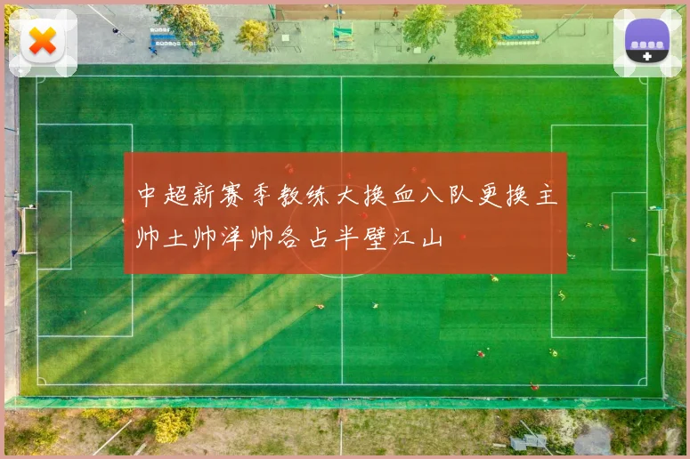 中超新赛季教练大换血八队更换主帅土帅洋帅各占半壁江山